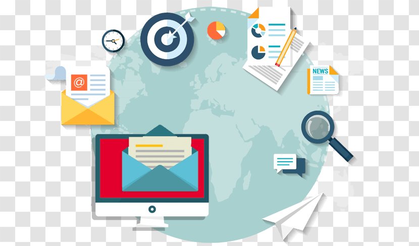 Digital Marketing Email Strategy - Diagram - Emailmarketing Transparent PNG