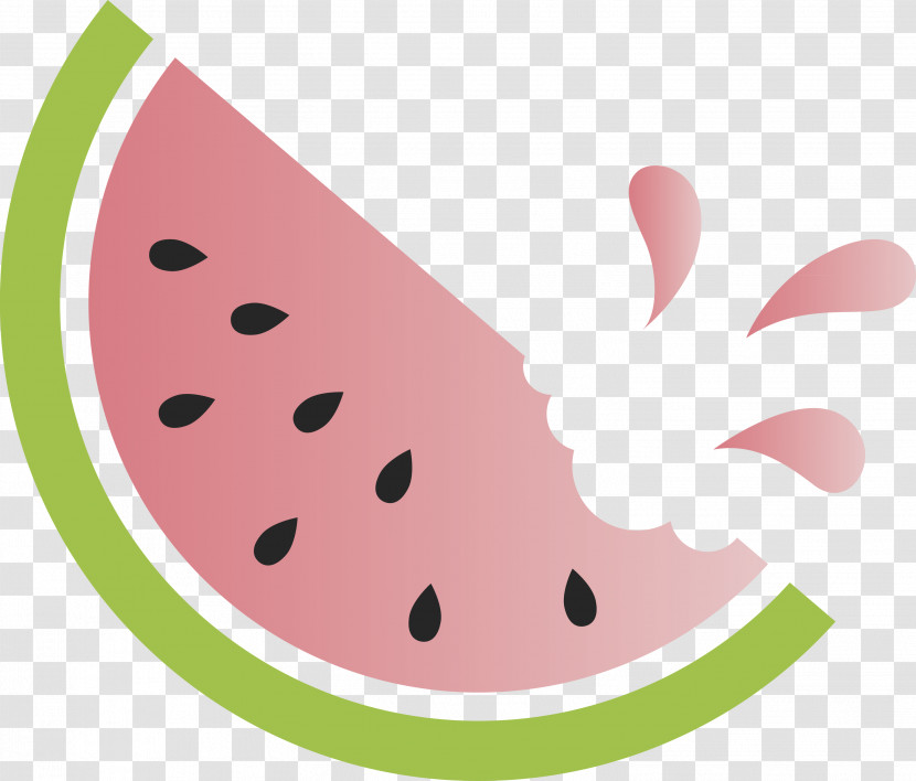 Watermelon Summer Fruit Transparent PNG