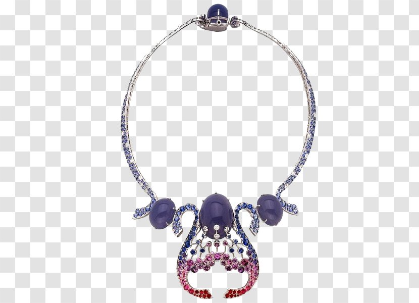 Earring Gemological Institute Of America Van Cleef & Arpels Jewellery Necklace - Amethyst - Harp Transparent PNG