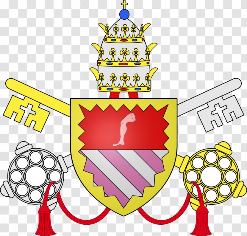 Papal Coats Of Arms Coat Pope Benedict XVI Tiara - Pius X - Pisa Vector Transparent PNG
