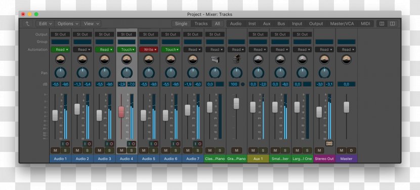 KVR Logic Pro Audio Mixers Theme Units Transparent PNG