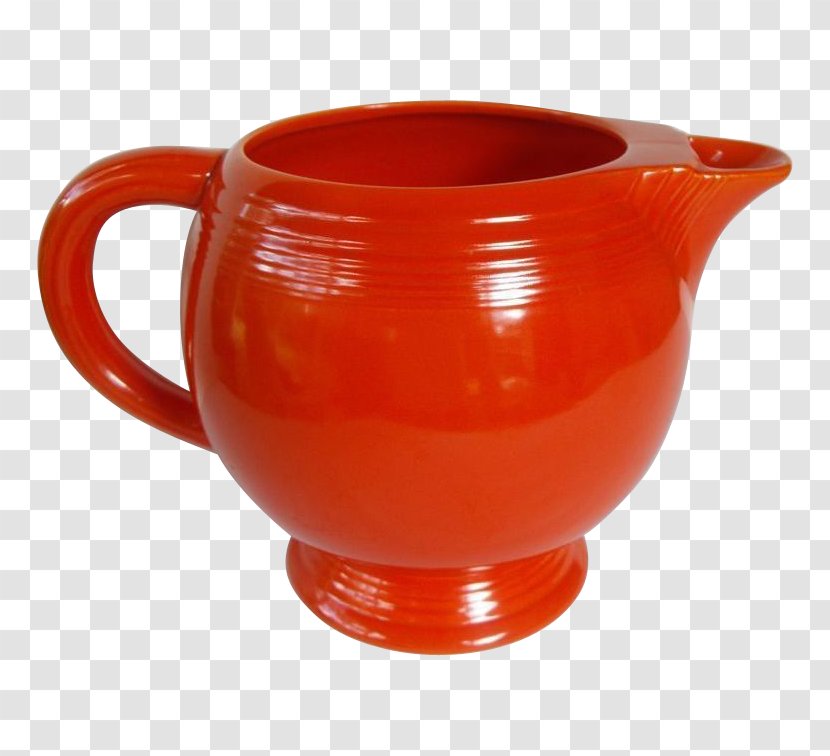 Jug Mug M Ceramic Pitcher Pottery - Orange Transparent PNG