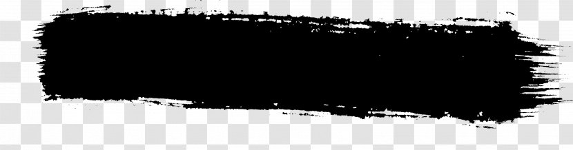 Black And White Monochrome Photography Font - Brush Stroke Transparent PNG