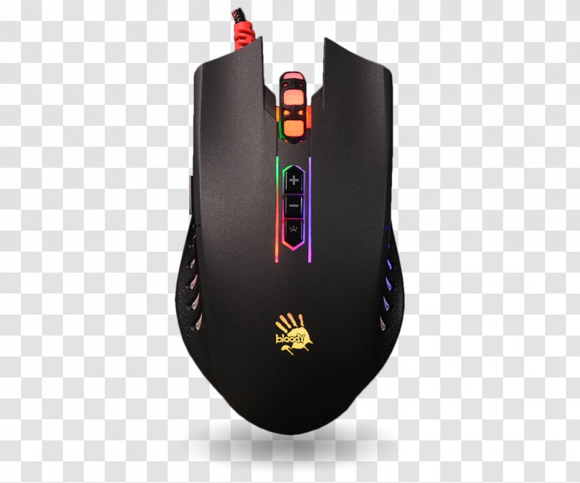 Computer Mouse A4tech Bloody A90 Blazing V-Track Core 2 Gaming A4-Tech G3-280A USB A4Tech V8MA Activated - N50 Neon - 8-btn MouseWiredUSBComputer Transparent PNG