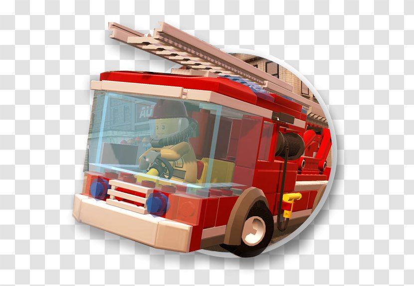 Lego City Undercover: The Chase Begins Wii U - Group - Fire Truck Transparent PNG