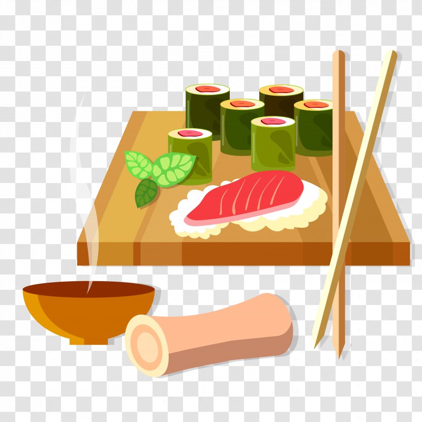 Sushi Japanese Cuisine Sashimi Onigiri Chinese - Asian Food Transparent PNG