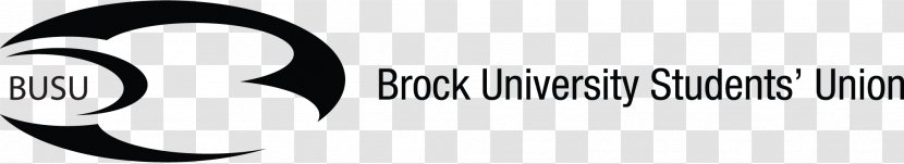 Logo Brand Font - Black And White - Brock University Transparent PNG