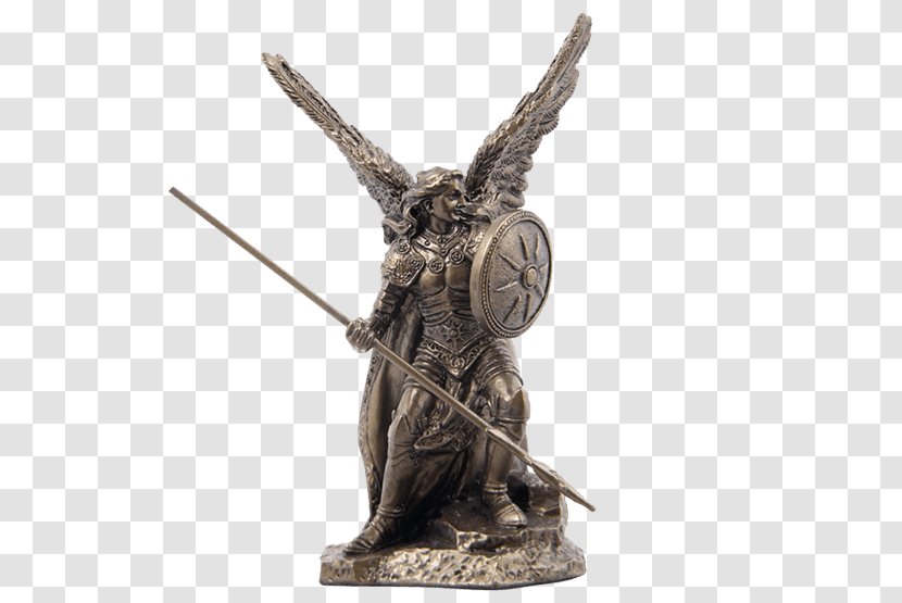 Michael Raphael Statue Sculpture Figurine - Angel Transparent PNG