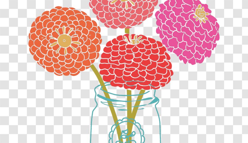 Clip Art Flower Floral Design Jar Vase - Organism - Injuries Outline Transparent PNG