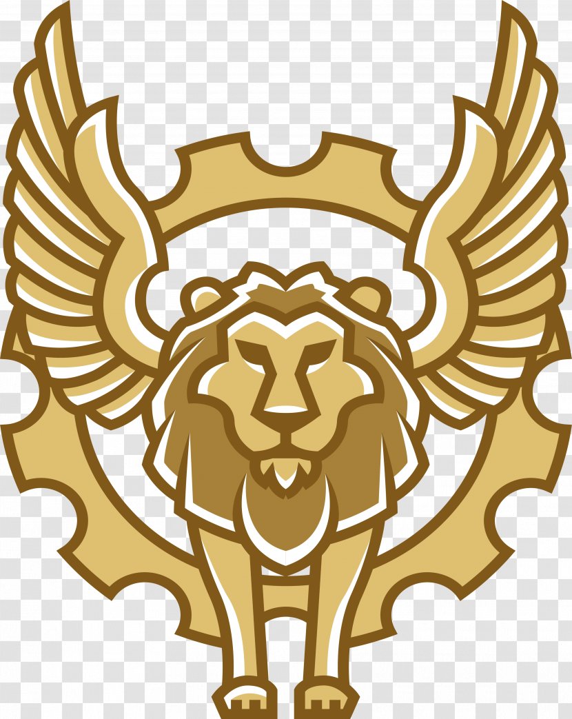 Winged Lion - Carnivoran - Flying Transparent PNG