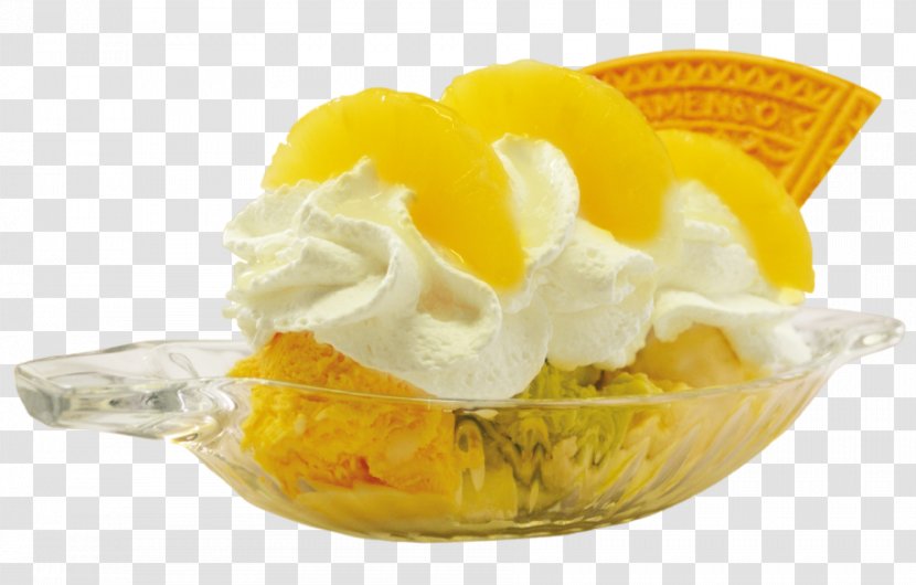 Gelato Sundae Frozen Yogurt Sorbet Cream Transparent PNG