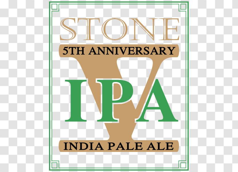 Stone Brewing Co. Beer India Pale Ale Ruination IPA Porter - Hops - 5th Anniversary Transparent PNG