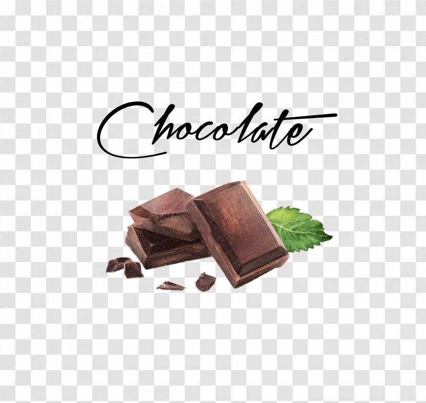 Milk Chocolate Cake - Hand-painted Transparent PNG