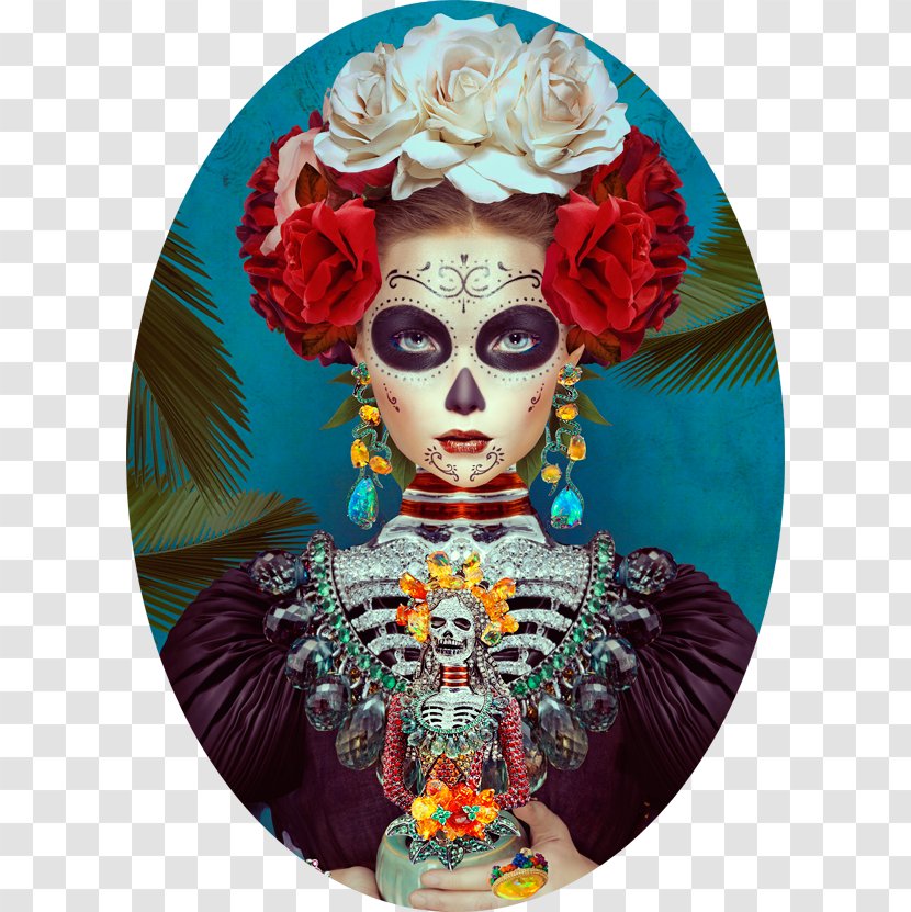 Frida Kahlo La Calavera Catrina Mexico Day Of The Dead - Painting Transparent PNG