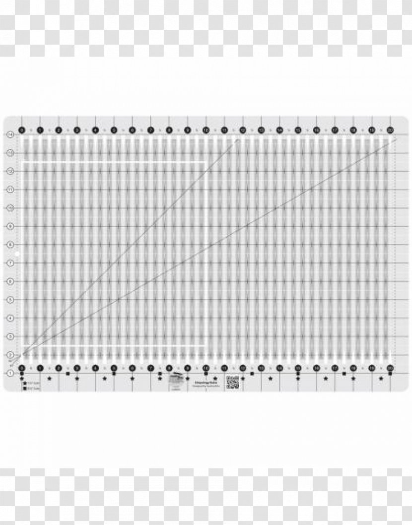 Ruler Stripology Squared Quilting Textile - Cartoon Transparent PNG