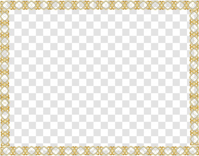 Borders And Frames Picture Clip Art - Material - Golden Border Transparent PNG