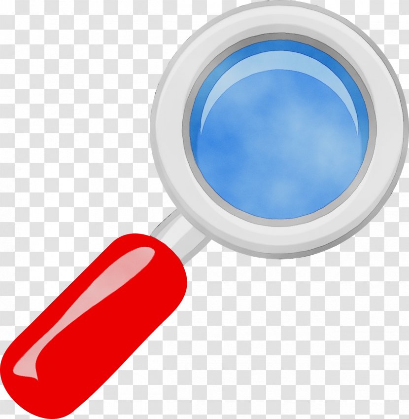 Magnifying Glass Cartoon - Magnifier - Office Instrument Blue Transparent PNG