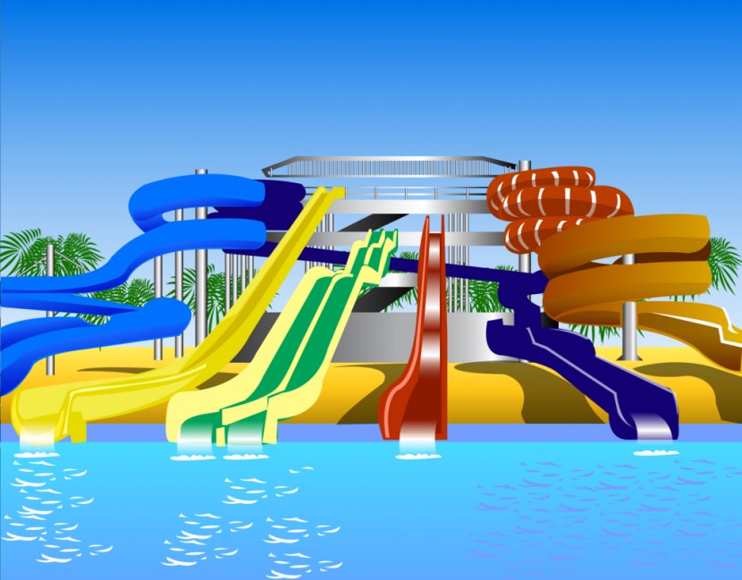 Water Park Slide Clip Art - Cliparts Transparent PNG