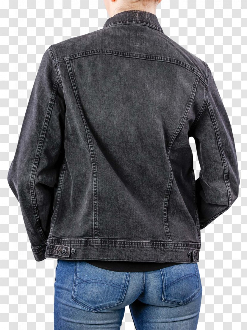 Leather Jacket - Outerwear - Worn Out Transparent PNG