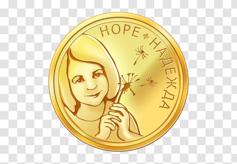 Coin Gold Plating Silver Medal - Anchor Transparent PNG
