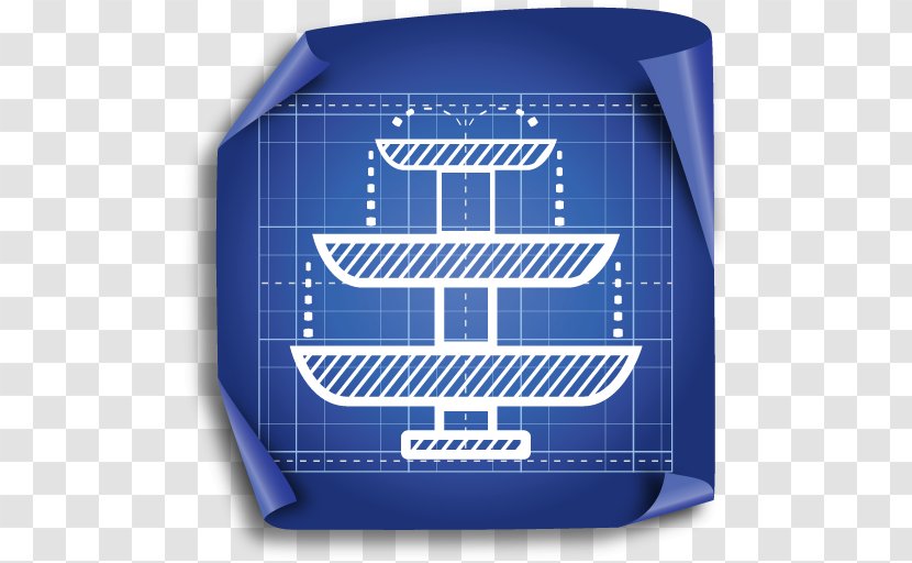 Blueprint Architecture Plan - Water Fountain .ico Transparent PNG