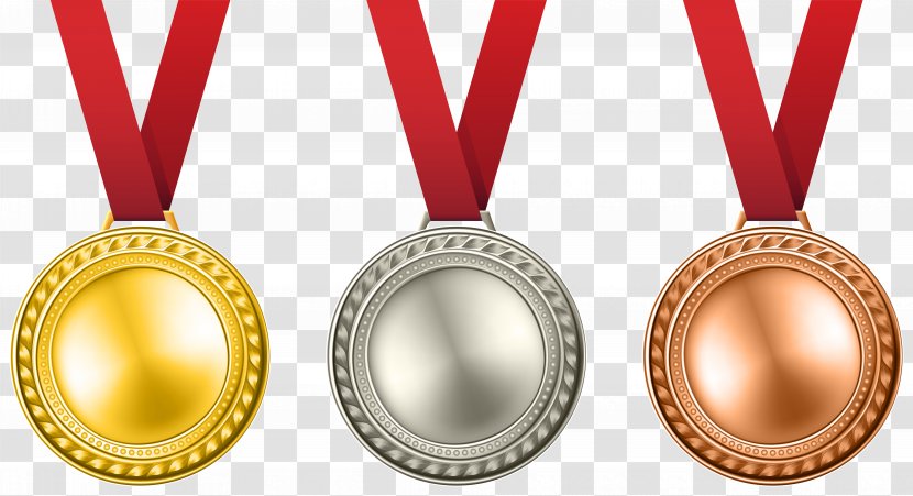 Gold Medal Silver Award Clip Art - Medals Set Transparent Image Transparent PNG
