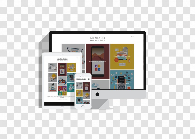 Bali Pro Design Responsive Web Mockup - Multimedia - Shops In Hotel Bright Publicity Material Transparent PNG