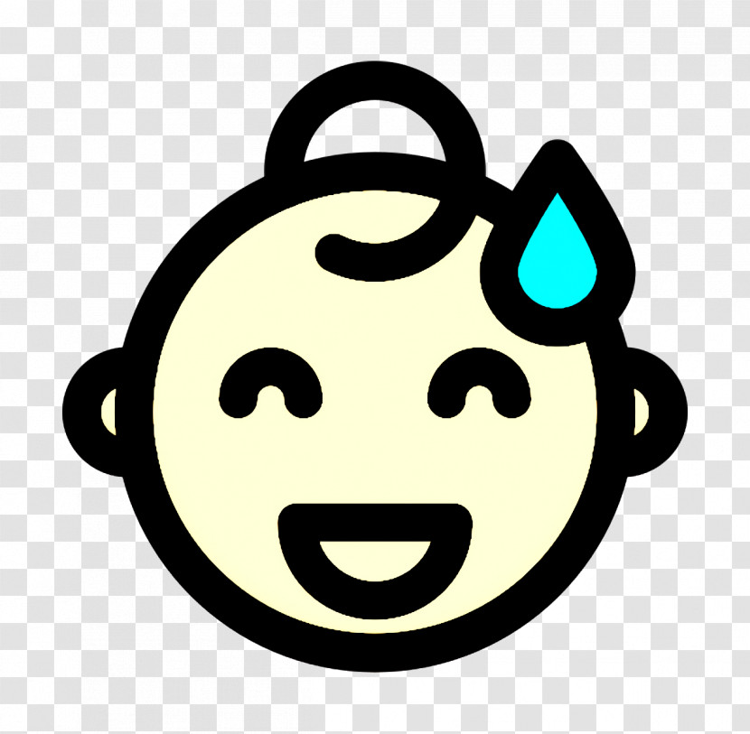 Smiley And People Icon Sweat Icon Emoji Icon Transparent PNG