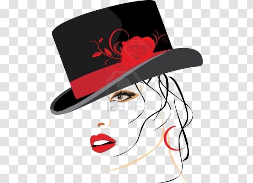 Woman With A Hat Clip Art Transparent PNG