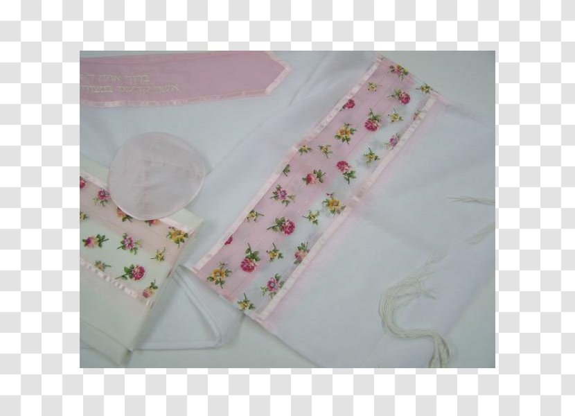 Bed Sheets Embroidery Tablecloth Pink M - Textile - Tallit Transparent PNG