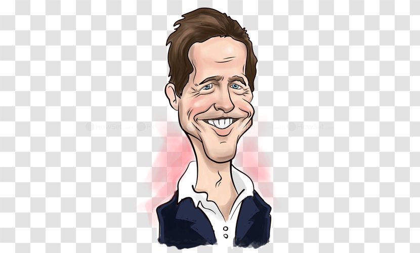 Hugh Grant Actor Drawing Caricature - Cartoon Transparent PNG