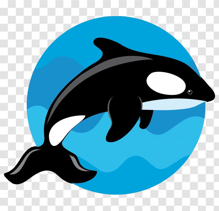 Common Bottlenose Dolphin Killer Whale Porpoise Clip Art - Blue Transparent PNG