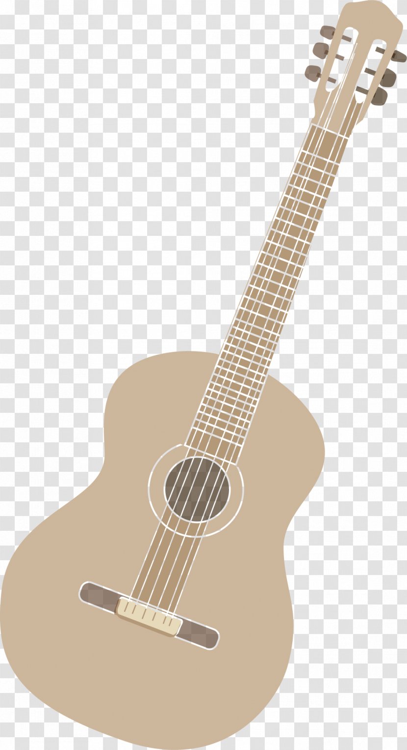 Acoustic Guitar Ukulele Tiple Cuatro Electric - Folk Vector Transparent PNG