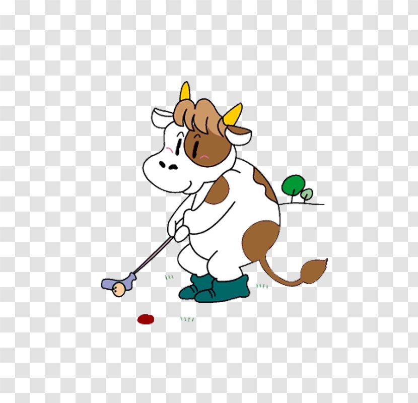 Cattle Golf Clip Art - Like Mammal - Cow In Transparent PNG