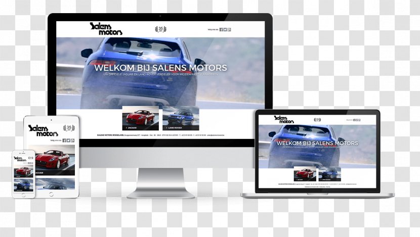 Responsive Web Design Landing Page - Mode Of Transport Transparent PNG