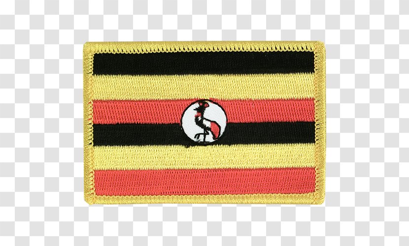 Flag Of Uganda Fahne Patch - Polyester Transparent PNG