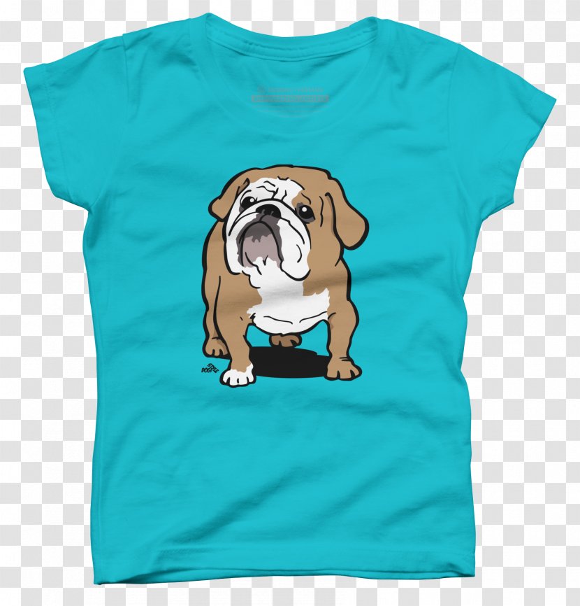 Bulldog T-shirt Puppy Sleeve Dog Breed - Nonsporting Group Transparent PNG