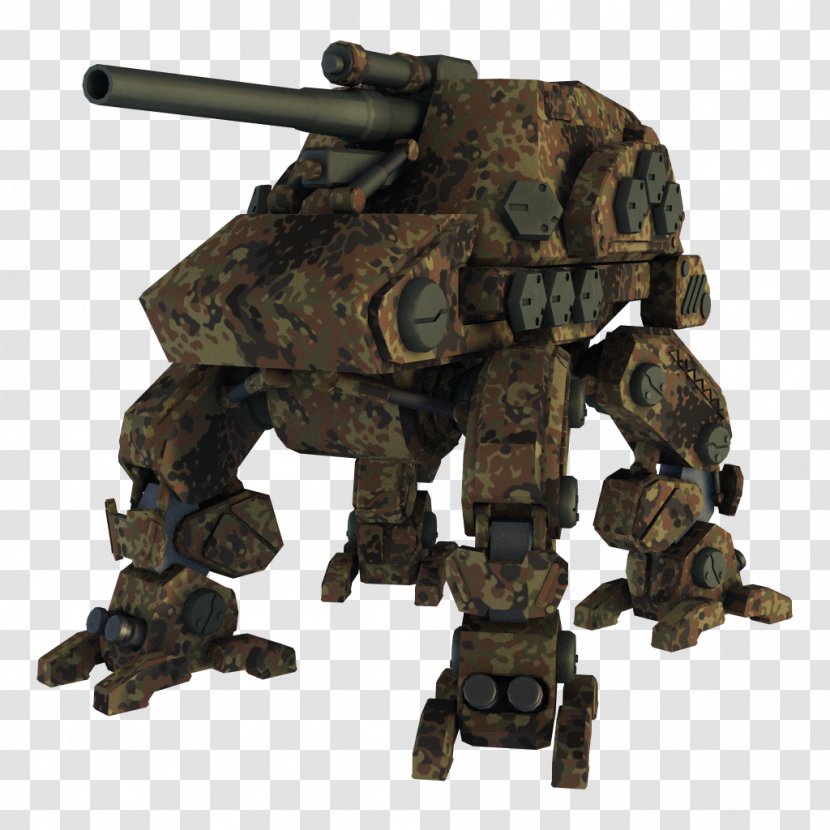 Military Robot Mecha Camouflage - Machine - Artillery Transparent PNG