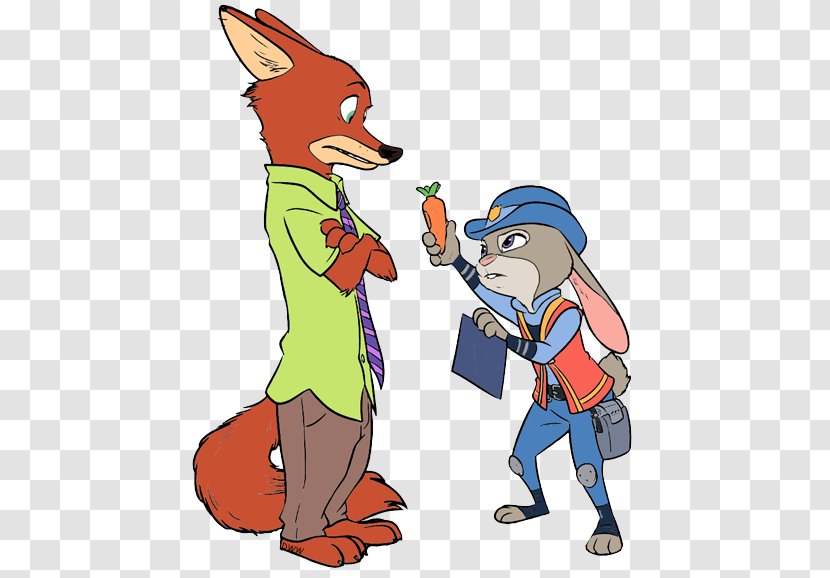 Lt. Judy Hopps Nick Wilde Mickey Mouse Yax Drawing - Fictional Character - Mayor Lionheart Transparent PNG