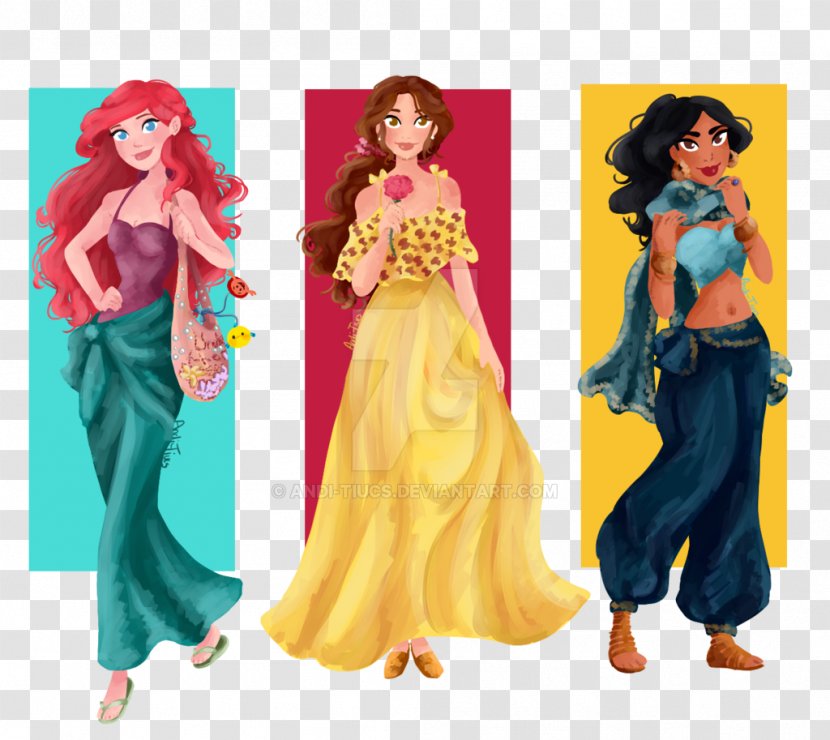 Disney Renaissance Belle Ariel Princess The Walt Company - Barbie Transparent PNG
