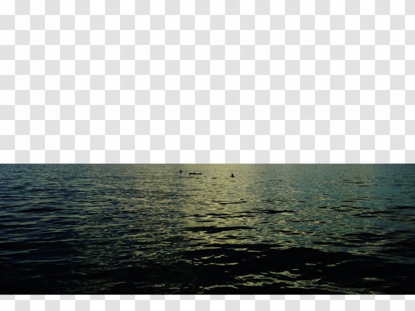 Sea Ocean Night - Reflection - Of Transparent PNG