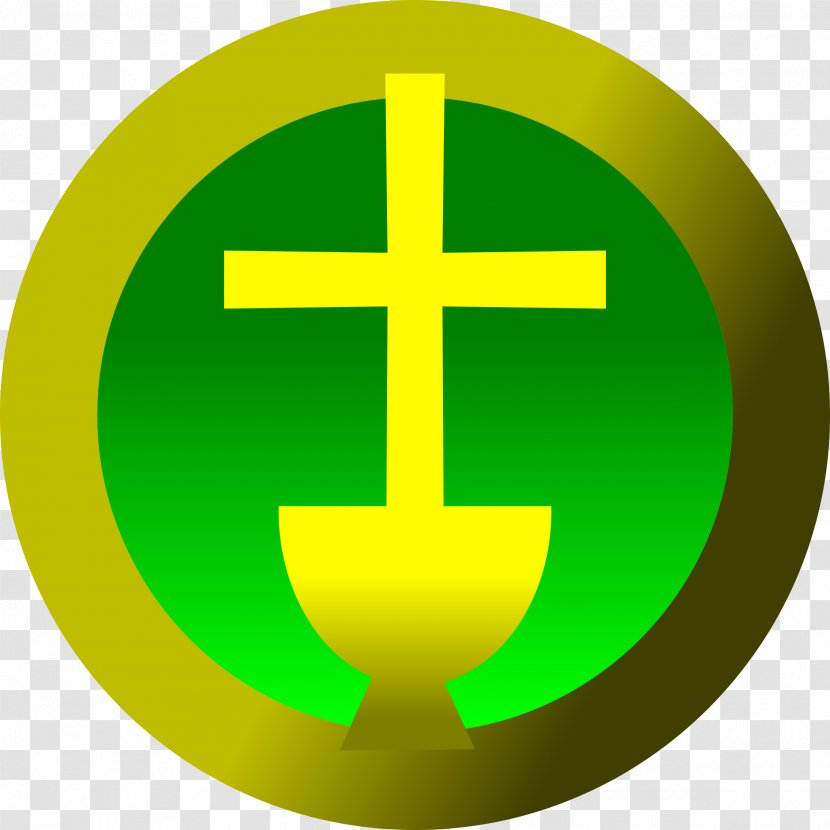 Clip Art Liturgy Chalice Openclipart - Catholic - Yellow Cross Transparent PNG