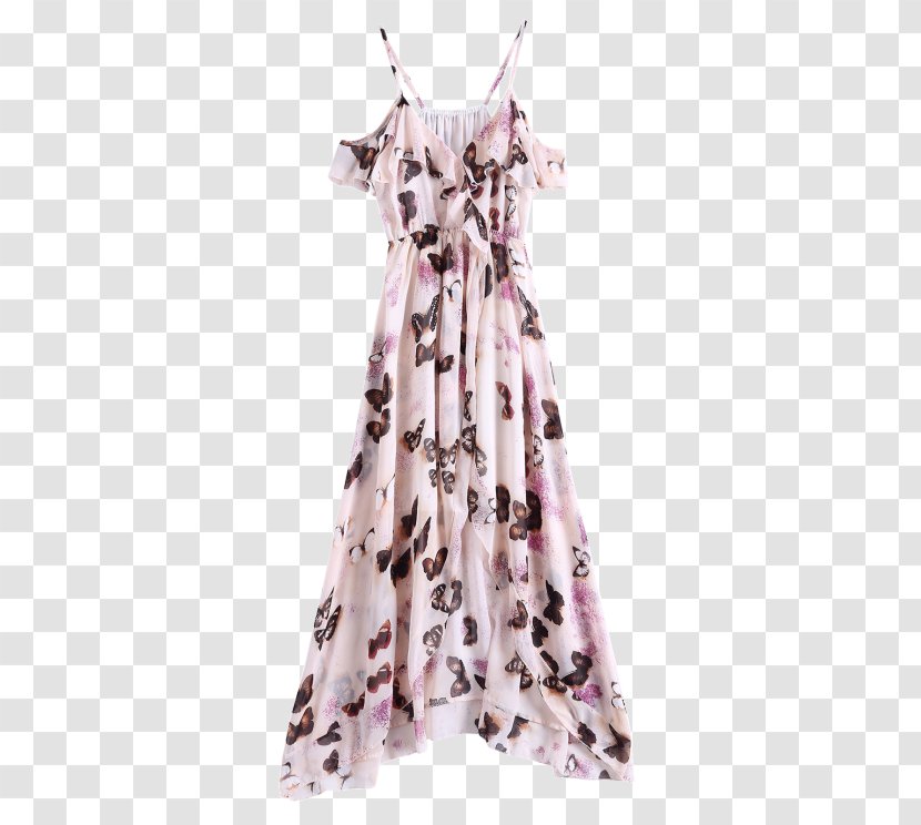 Chiffon Shoulder Dress Sleeve Fashion - Nightwear - Butterfly Transparent PNG