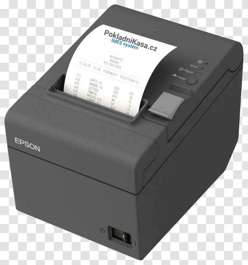 Point Of Sale Thermal Printing Printer Epson Ethernet - Tdp Transparent PNG