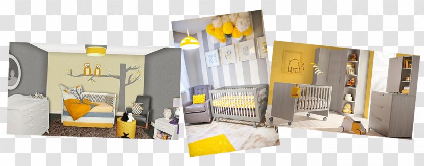Yellow Room Grey White Color - Cots - Bed Transparent PNG