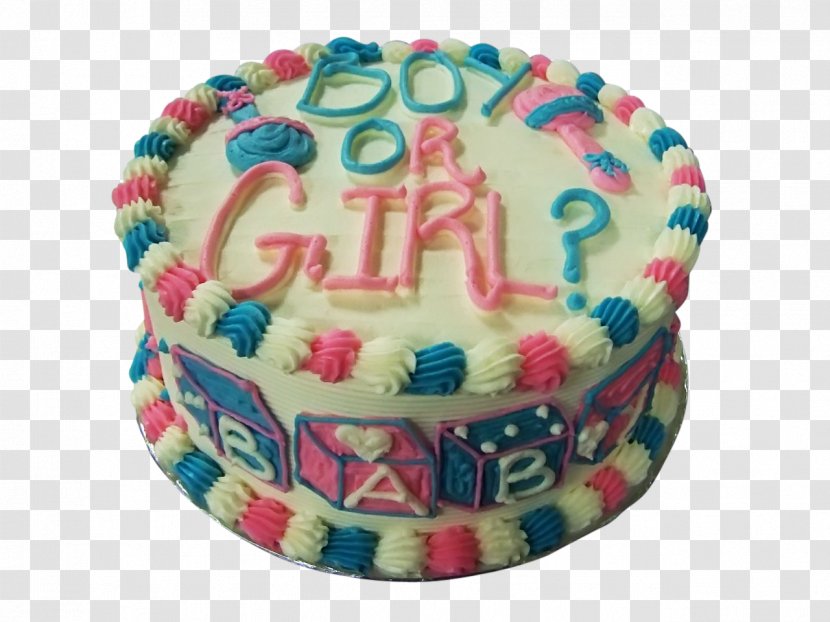 Birthday Cake Torte Cupcake Torta Decorating - Pasteles - Baby Gender Reveal Transparent PNG