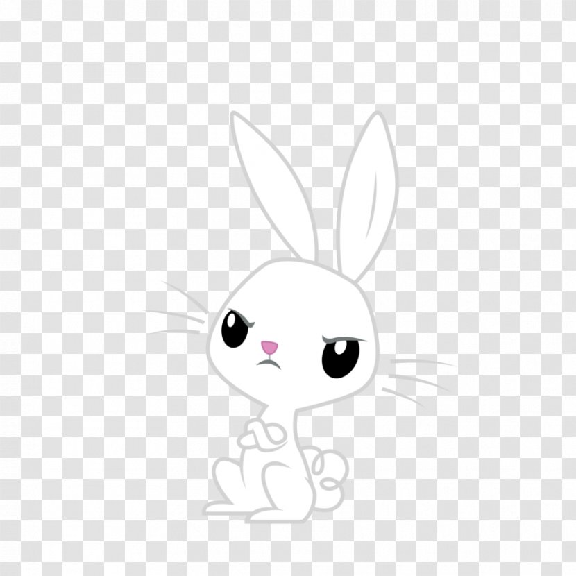 Domestic Rabbit Angel Bunny Pony Fluttershy - Silhouette - Watercolor Transparent PNG