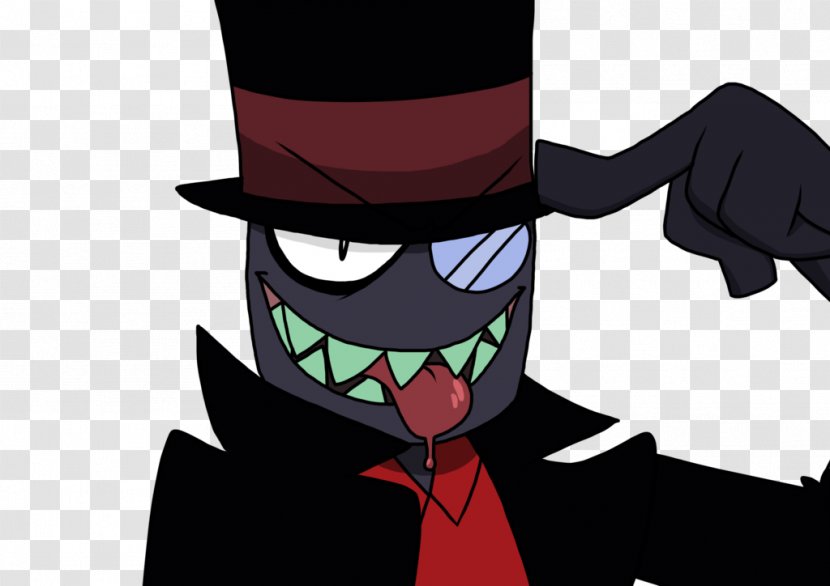 Black Hat Villain Drawing Cartoon Character - Fictional Transparent PNG