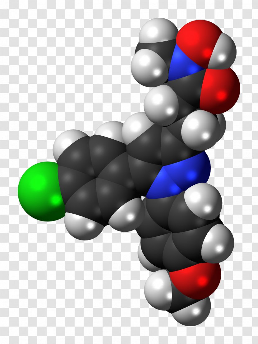 Space-filling Model ATC Code M01 Tepoxalin Pyrazole Chemical Compound - Anti Drugs Transparent PNG