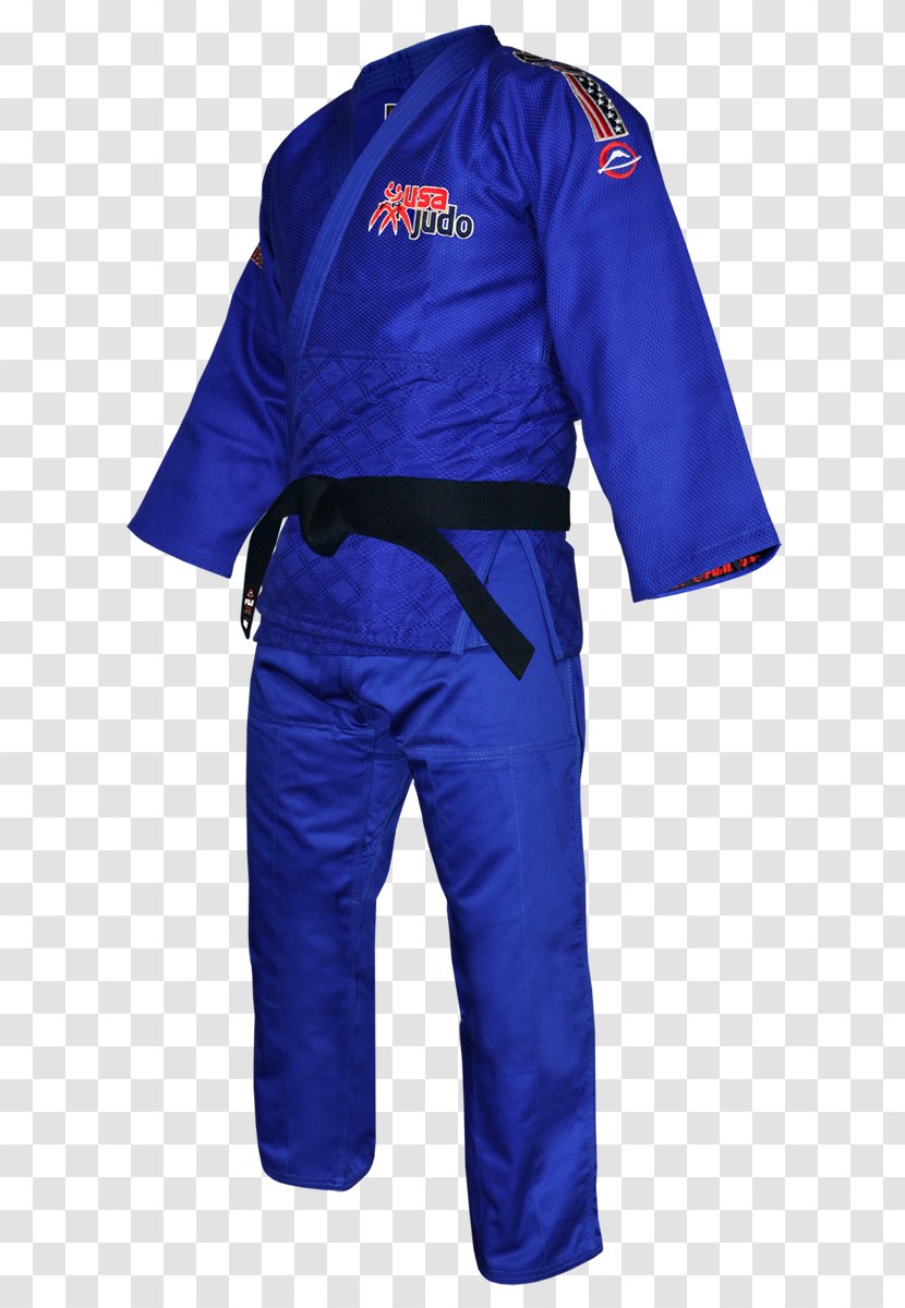 Dobok Brazilian Jiu-jitsu Gi Judogi Karate - Cobalt Blue - Flag Weave Transparent PNG